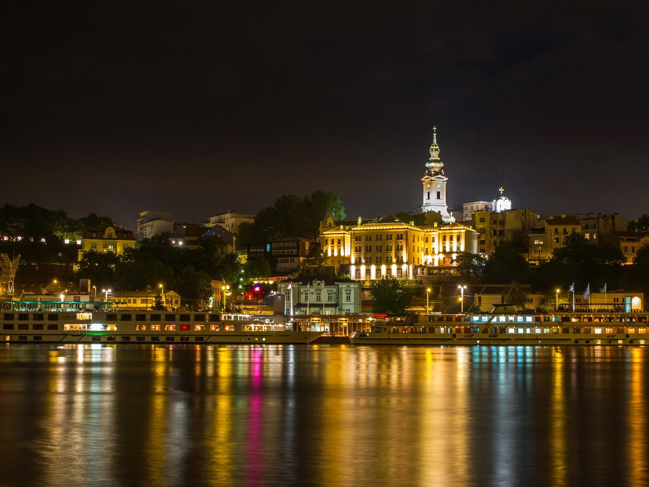 Обои ночь, огни, река, город, сербия, belgrade, night, lights, river, the city, serbia разрешение 3456x2304 Загрузить