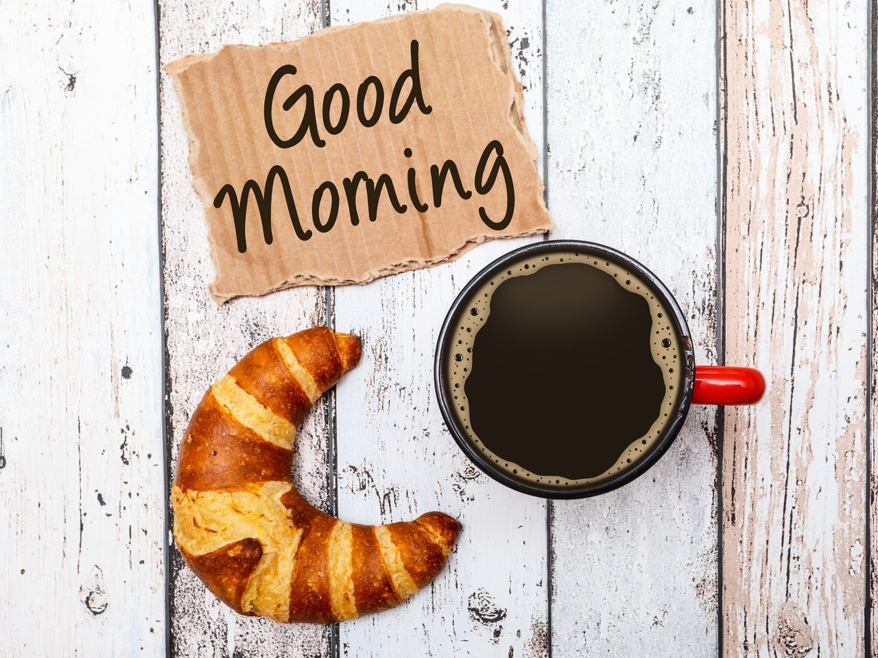 Обои кофе, кубок, круассан, доброе утро, coffee, cup, croissant, good morning разрешение 2880x2120 Загрузить