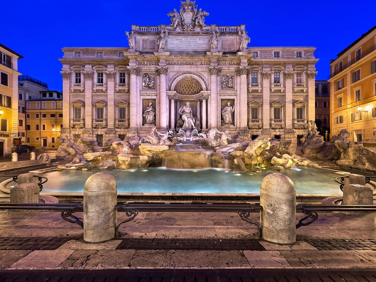 Обои фонтан, италия, рим, скульптуры, треви, фонтан треви, fountain, italy, rome, sculpture, trevi, the trevi fountain разрешение 2048x1639 Загрузить