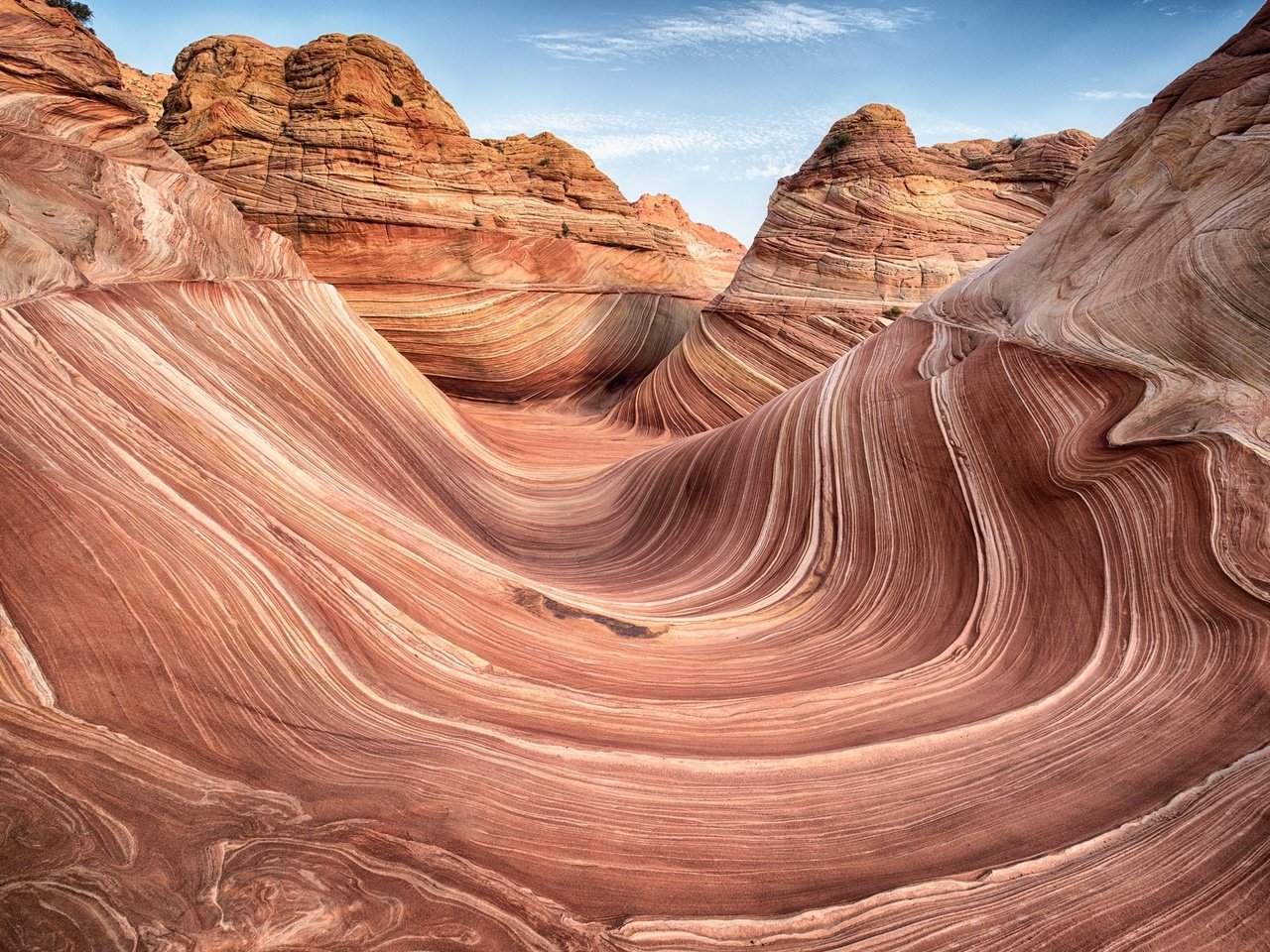 Обои скалы, текстура, волны, узор, каньон, сша, аризона, jens bernard, the wave, rocks, texture, wave, pattern, canyon, usa, az разрешение 2048x1365 Загрузить