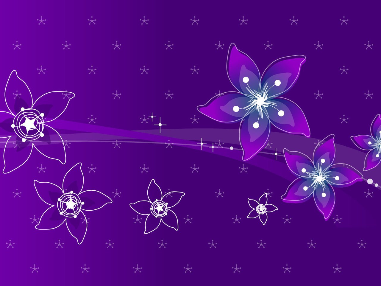 Обои цветы, линии, фон, цвет, фиолетовый, flowers, line, background, color, purple разрешение 1920x1200 Загрузить