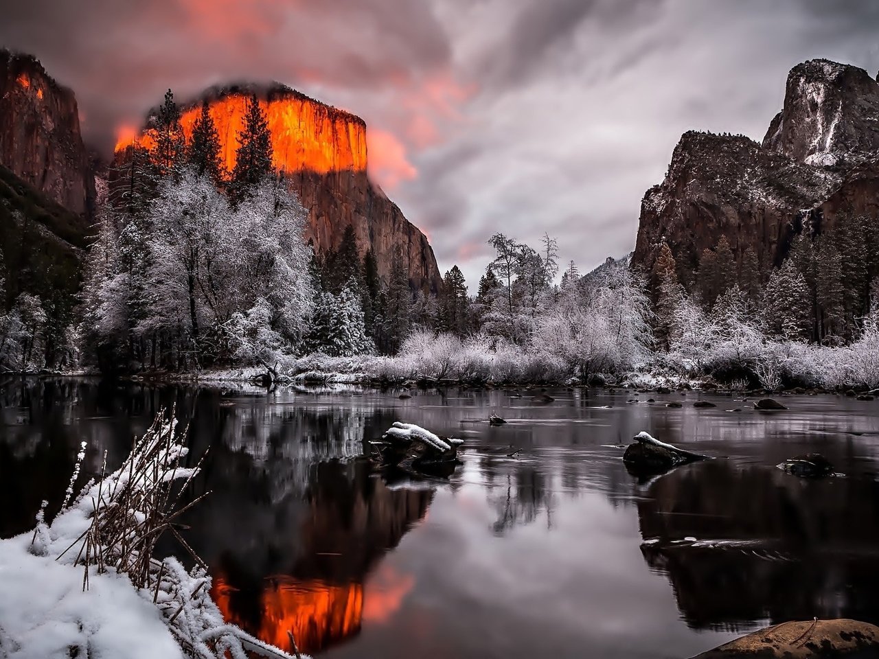 Йосемитский национальный парк зимой фото