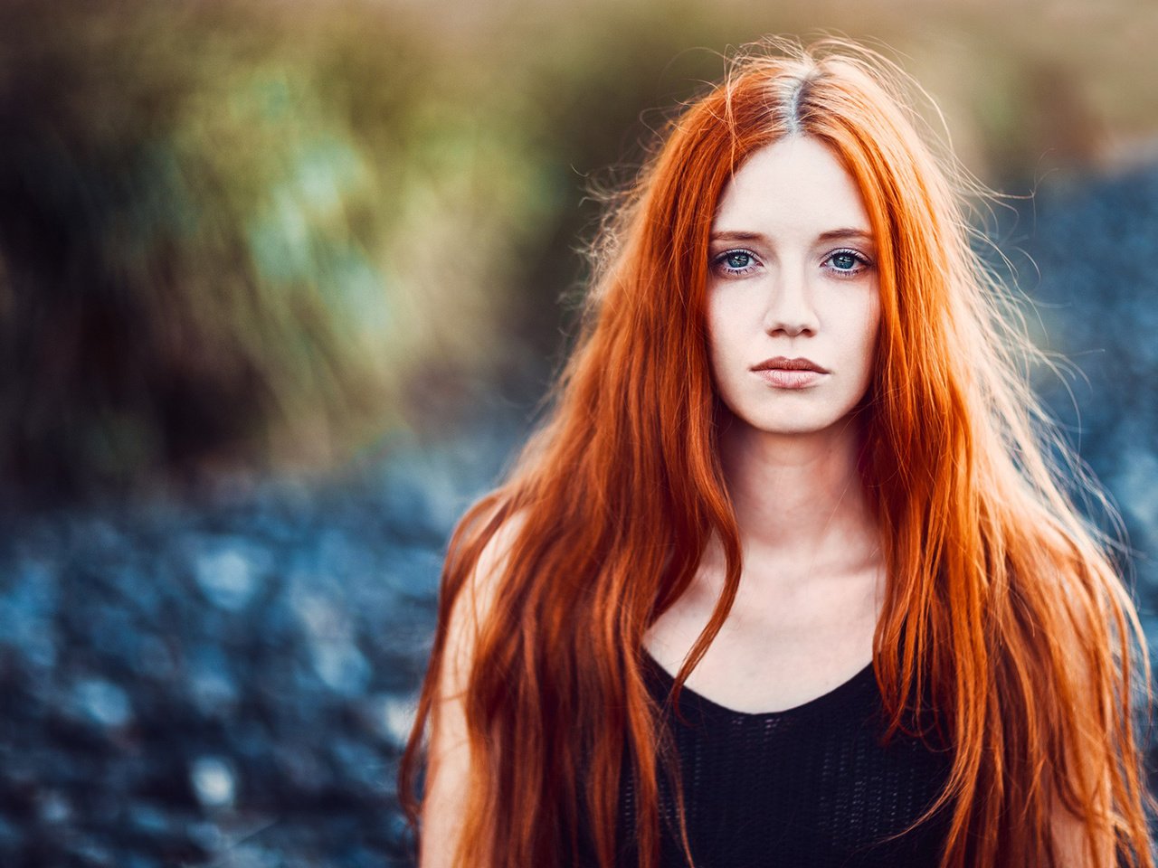 Обои девушка, портрет, взгляд, рыжая, волосы, лицо, sam portraits by sam, girl, portrait, look, red, hair, face разрешение 1920x1200 Загрузить