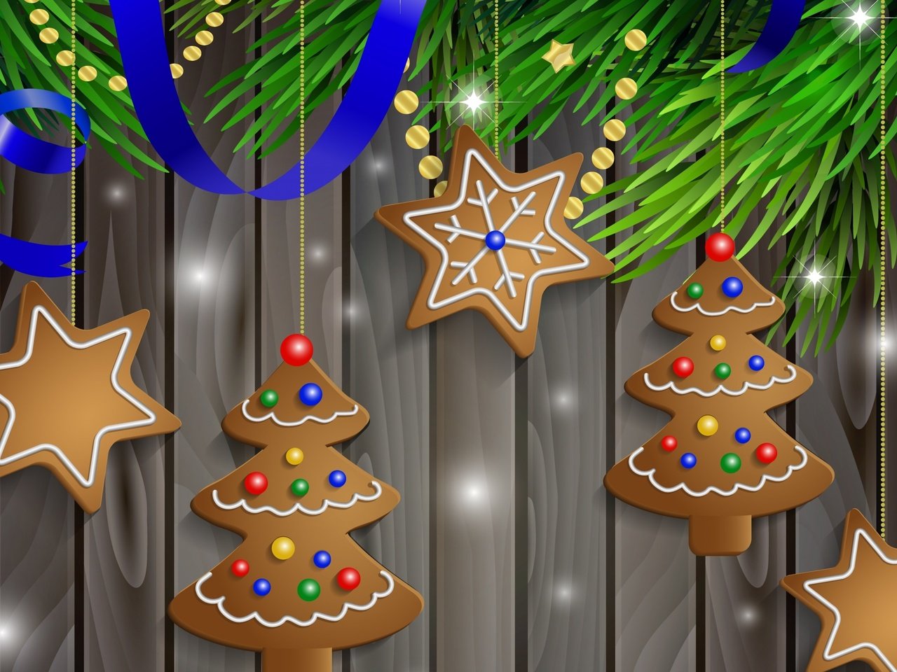 Обои новый год, елка, вектор, рождество, печенье, new year, tree, vector, christmas, cookies разрешение 2880x1800 Загрузить