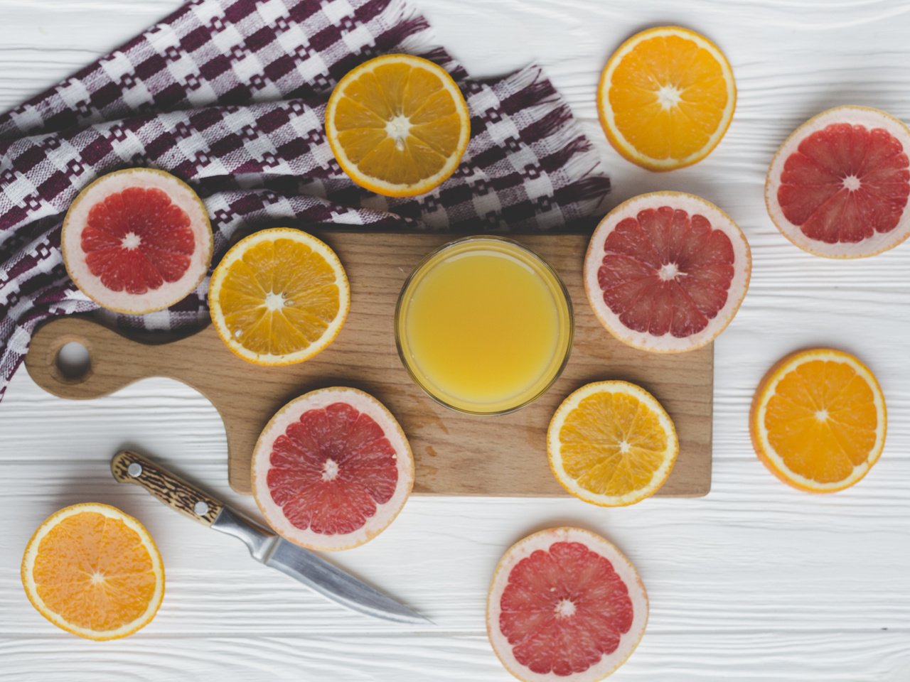 Обои напиток, апельсин, дольки, грейпфрут, сок, фреш, drink, orange, slices, grapefruit, juice, fresh разрешение 5760x3840 Загрузить