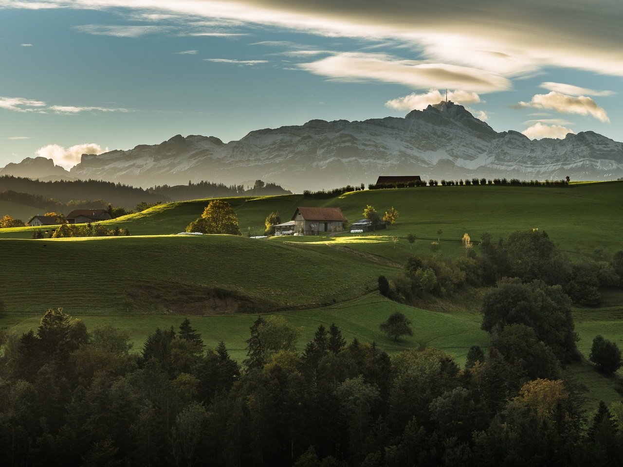 Обои небо, утро, долина, the sky, morning, valley разрешение 2981x1677 Загрузить