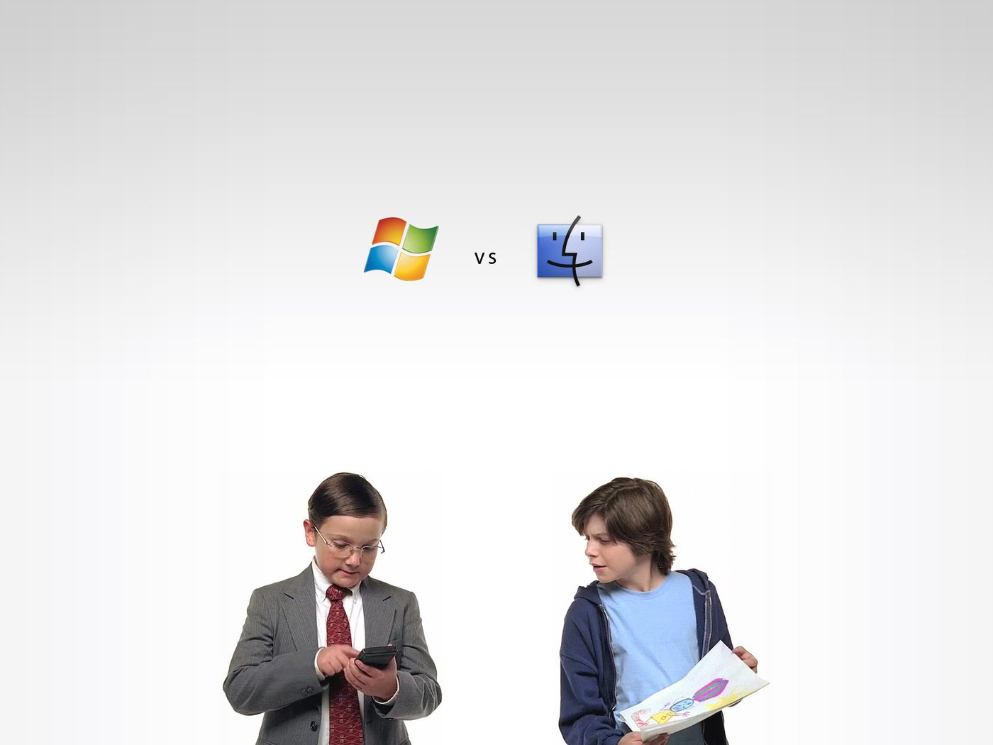 Обои дети, мак, vs, винда, children, mac, windows разрешение 1920x1200 Загрузить