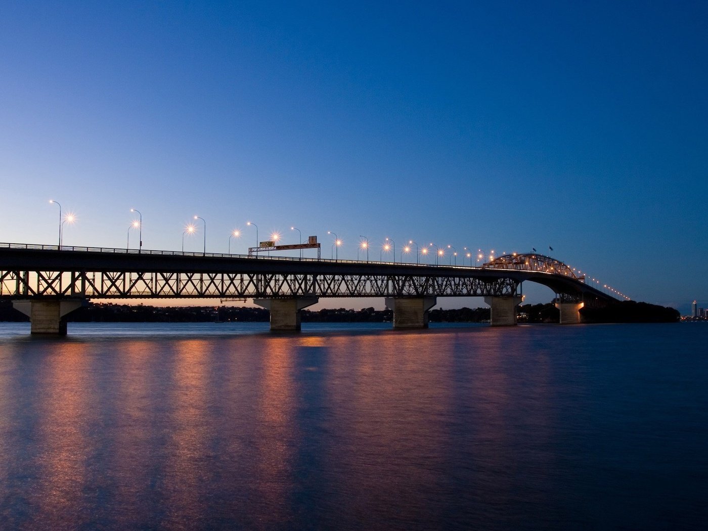 Обои огни, вечер, мост, lights, the evening, bridge разрешение 1920x1200 Загрузить