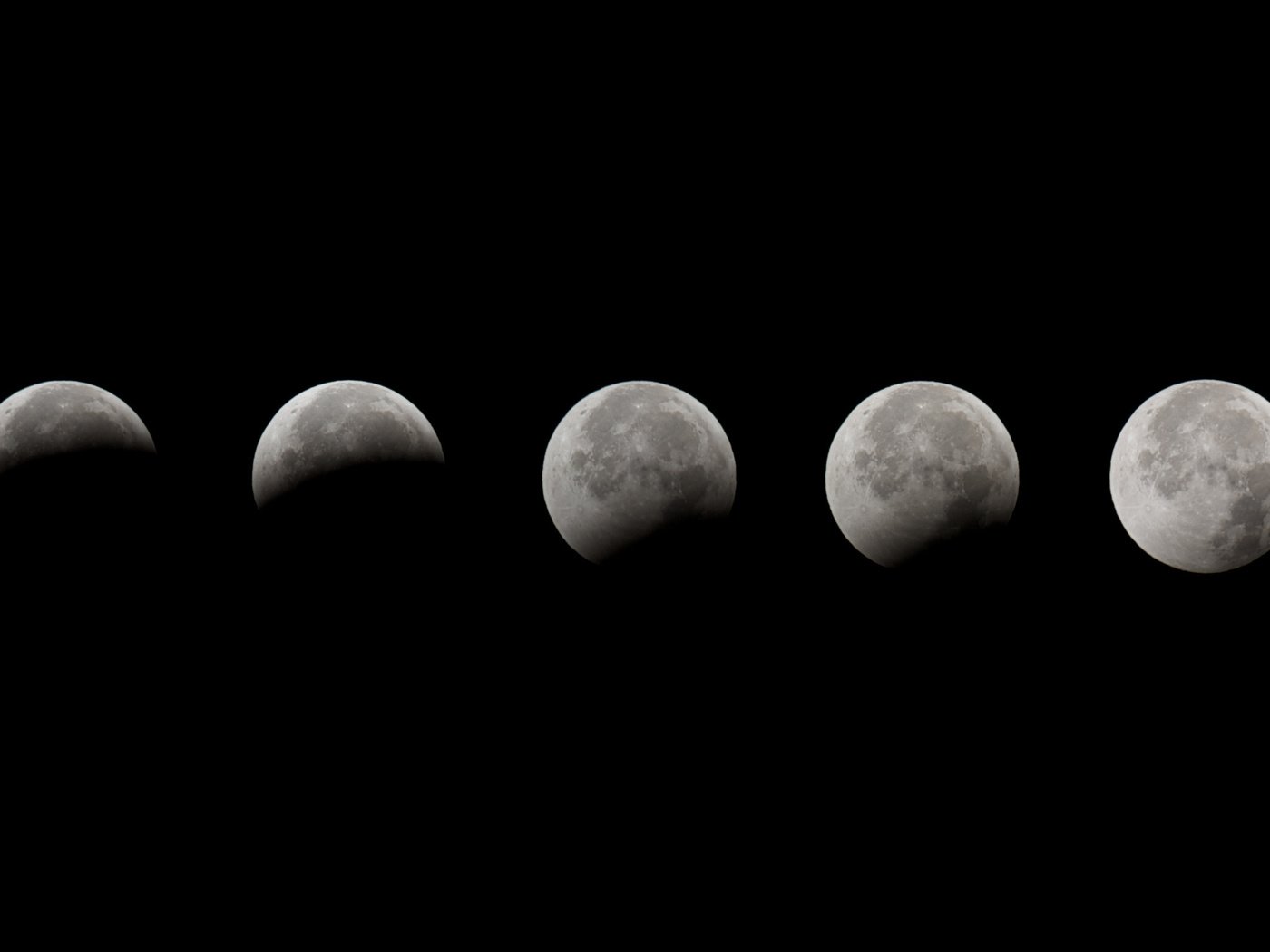 Обои луна, фазы, затмение, lunar eclipse, the moon, phase, eclipse разрешение 2560x1600 Загрузить