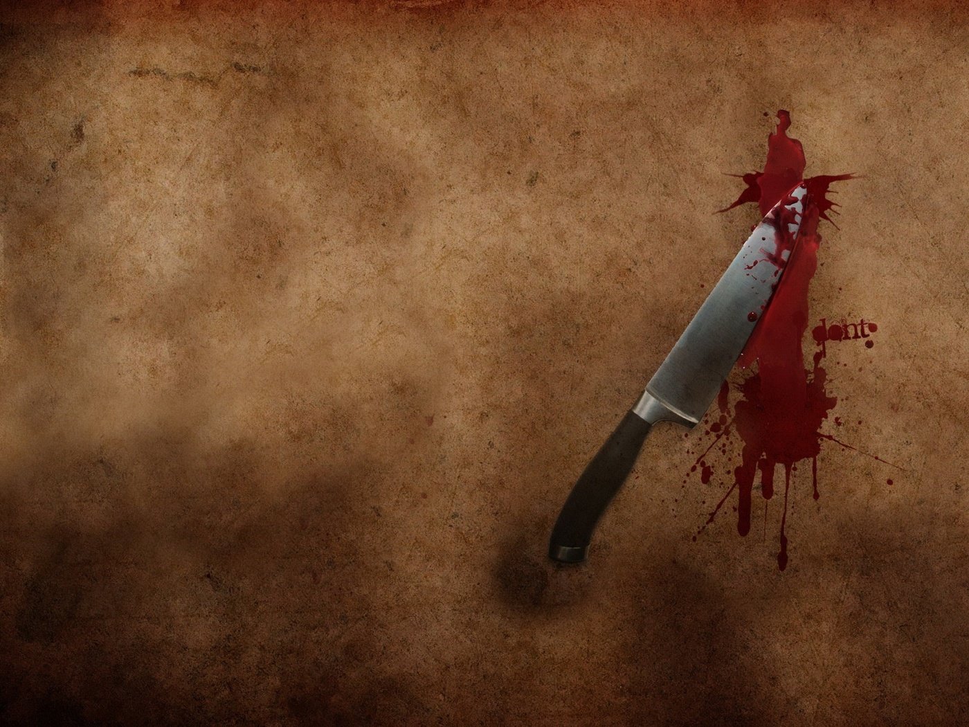 Обои кровь, минимализм, нож, blood, minimalism, knife разрешение 1920x1440 Загрузить