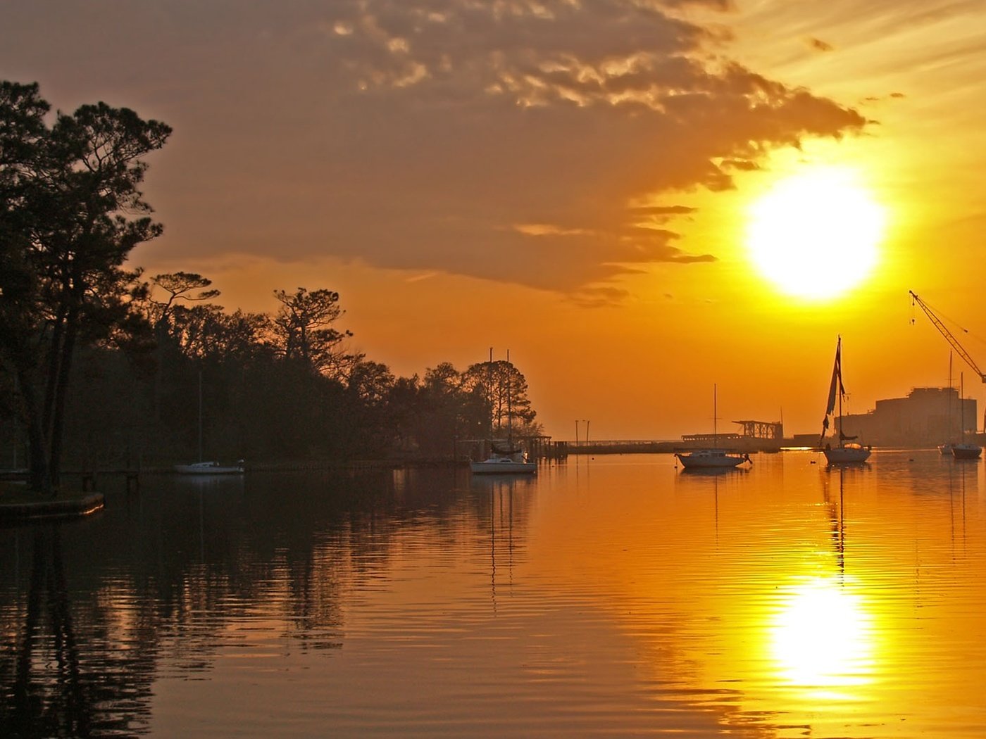 Обои закат, море, корабли, яхты, лодка, sunset, sea, ships, yachts, boat разрешение 1920x1080 Загрузить