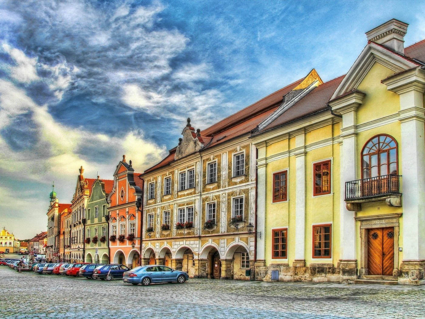 Обои дома, hdr, тельч, чехия, home, telc, czech republic разрешение 1920x1200 Загрузить