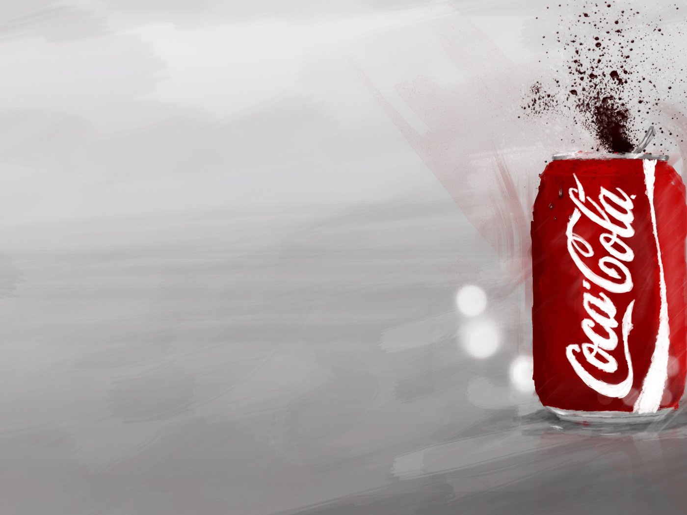 Обои арт, всплеск, банка, кока-кола, кола, art, splash, bank, coca-cola, cola разрешение 1920x1080 Загрузить