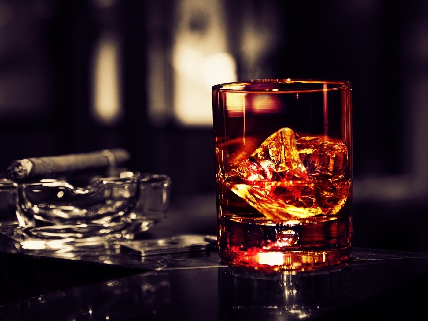 Обои лёд, бокал, сигара, виски, ice, glass, cigar, whiskey разрешение 1920x1200 Загрузить