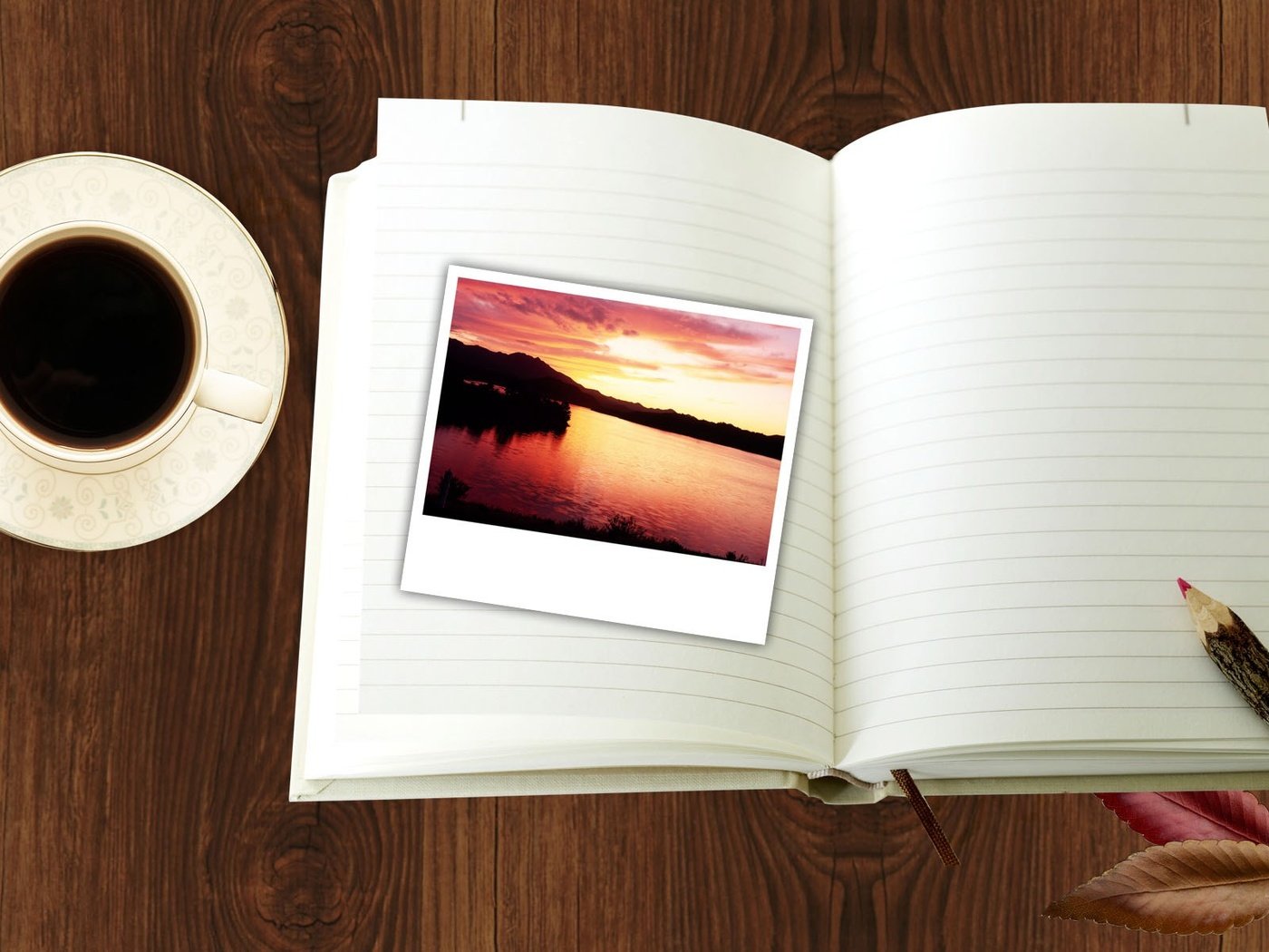 Обои кофе, чашка, фотография, карандаш, блокнот, coffee, cup, photo, pencil, notepad разрешение 1920x1200 Загрузить