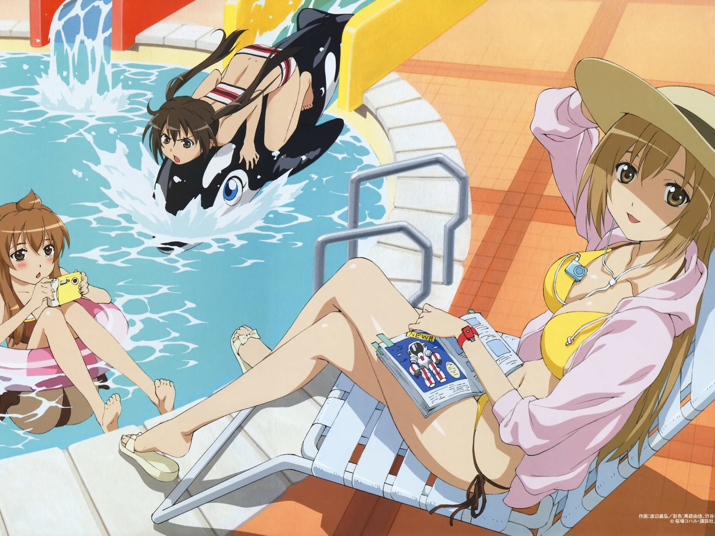 Обои купальник, minami-ke, minami kana, minami chiaki, minami haruka, swimsuit разрешение 5325x3491 Загрузить