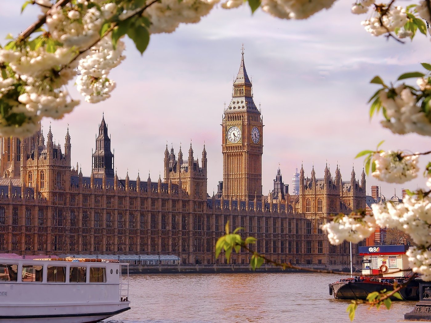 Big Ben, Houses of Parliament, London, England скачать