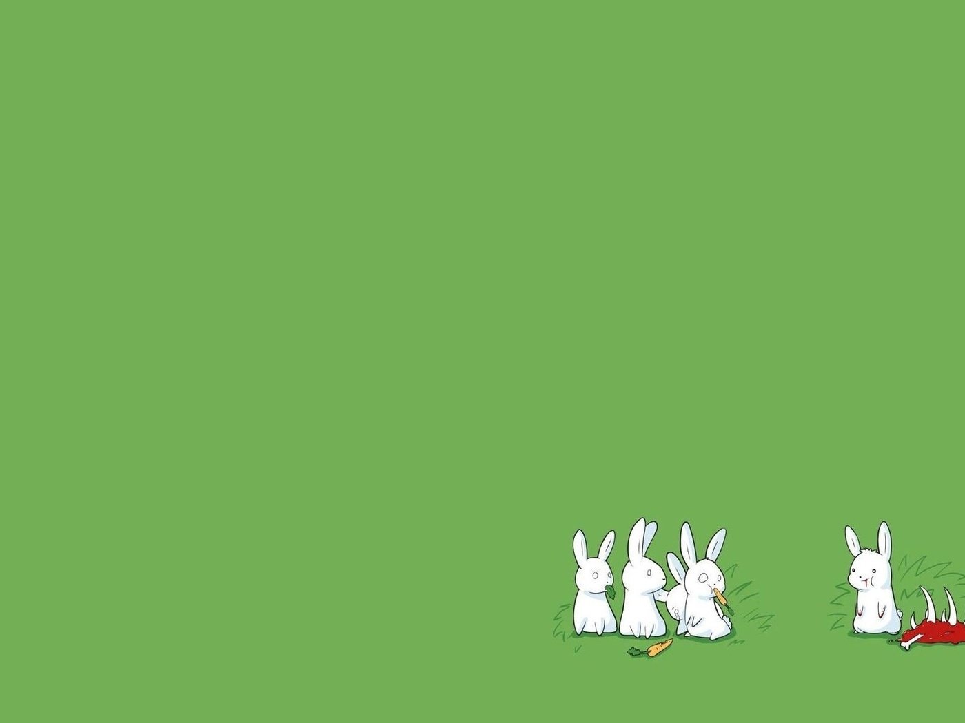 Обои юмор, кролик, белые, кролики, удивление, морковь, мясоед, humor, rabbit, white, rabbits, surprise, carrots, carnivore разрешение 1920x1200 Загрузить