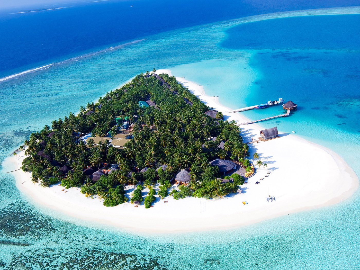 Обои остров, тропики, мальдивы, island, tropics, the maldives разрешение 2400x1600 Загрузить