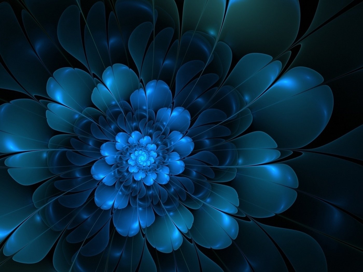 Синие цветы арт