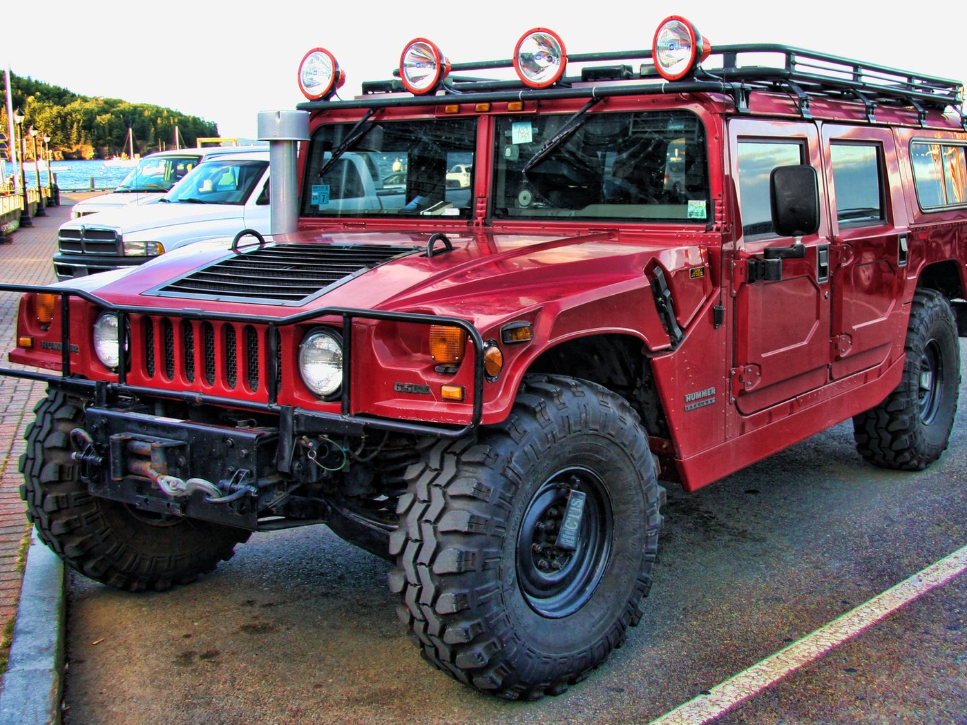 Обои красный, джип, hummer, red, jeep разрешение 1920x1200 Загрузить