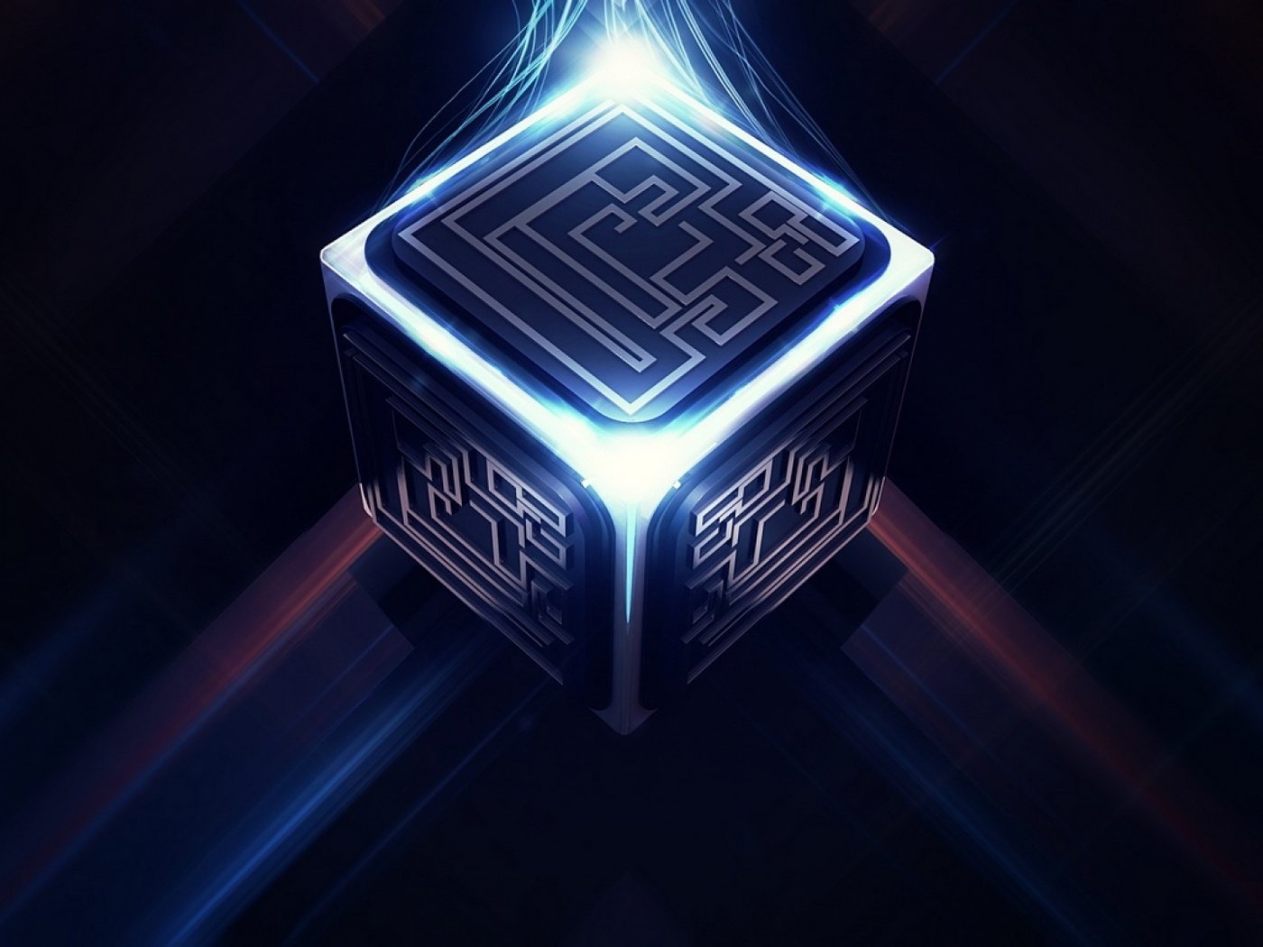 Обои лабиринт на гранях куба, the labyrinth on the faces of the cube разрешение 1920x1080 Загрузить