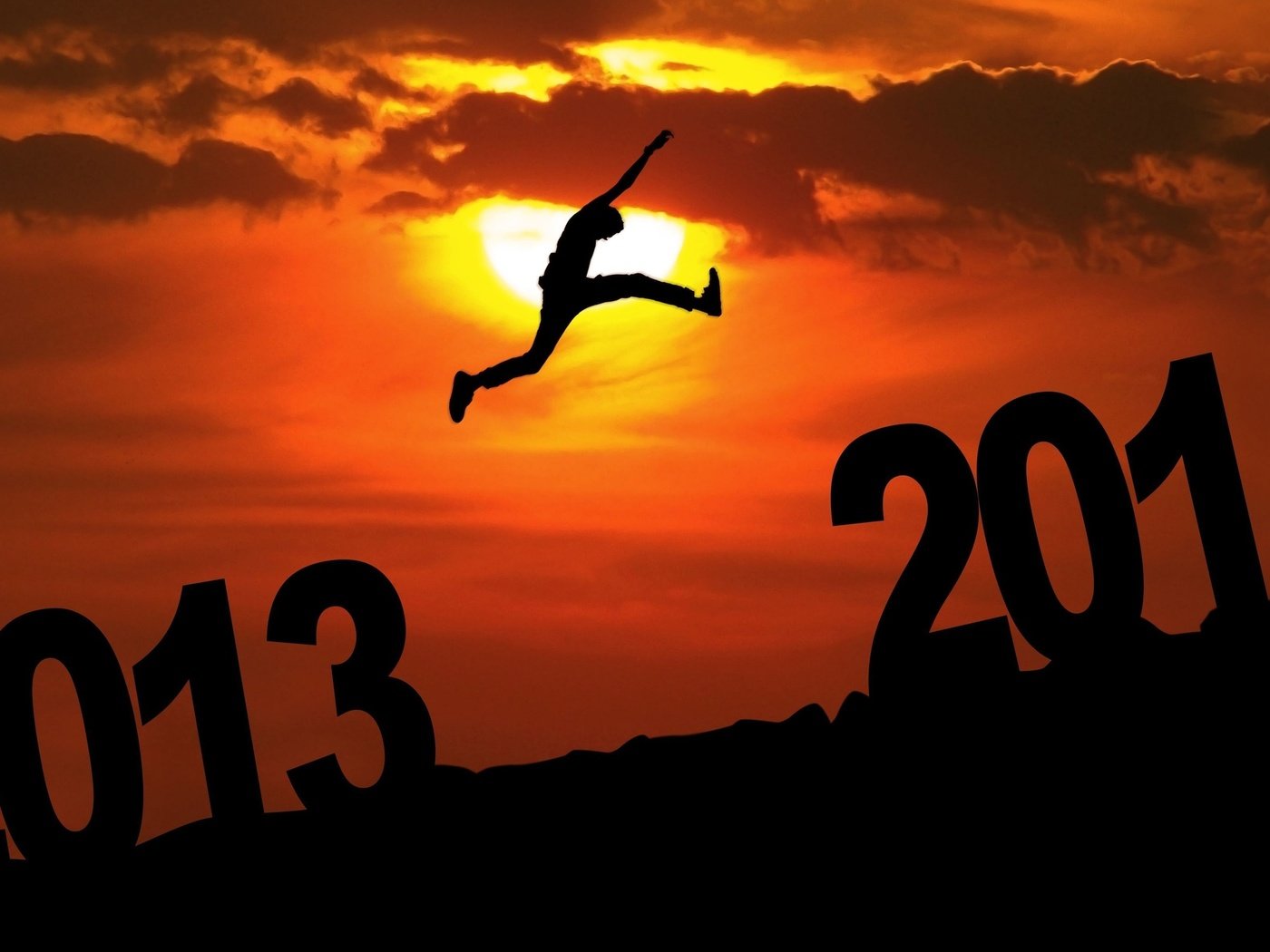 Обои новый год, новогодние, силуэт, 2013, 2014 год, new year, christmas, silhouette, 2014 разрешение 2560x1600 Загрузить