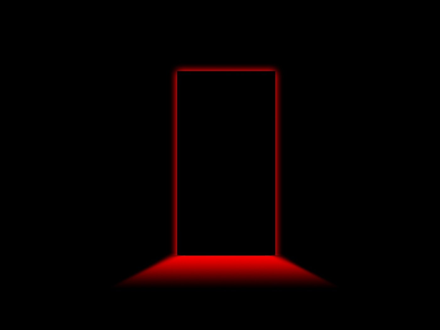 Красный квадрат на черном фоне