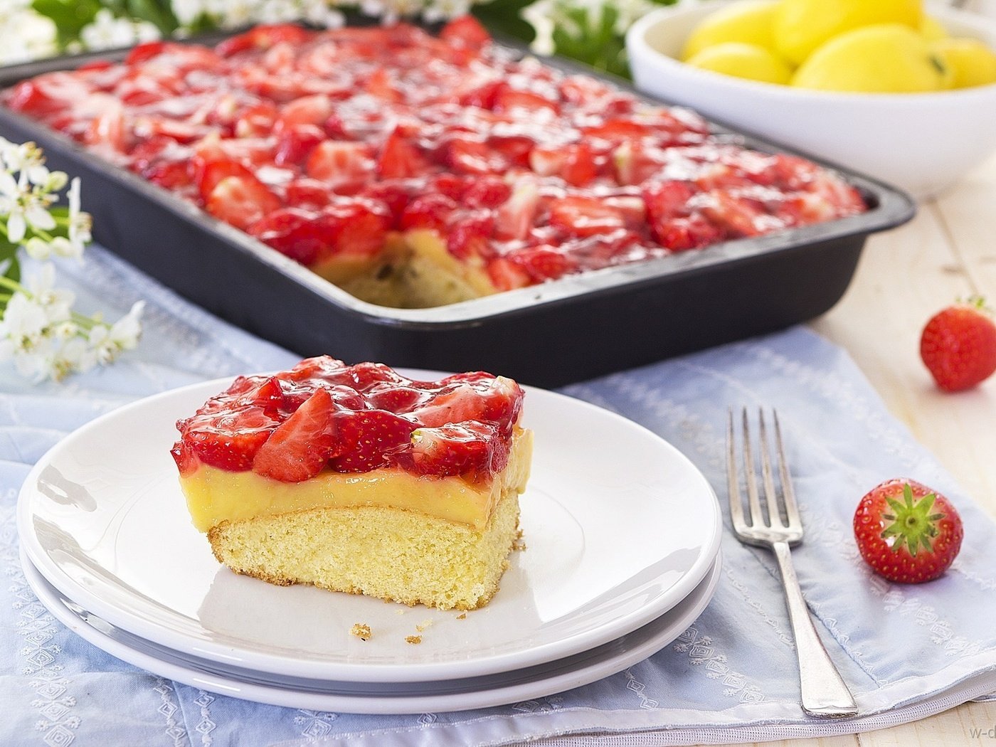 торт пирог с клубникой cake pie with strawberries бесплатно