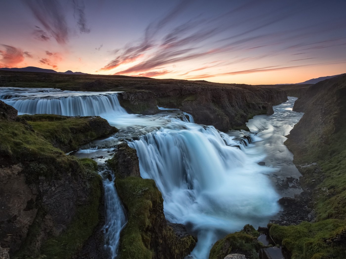 Обои водопад, поток, исландия, каскад, гюдльфосс, водопад годафосс, waterfall, stream, iceland, cascade, gullfoss разрешение 1920x1200 Загрузить