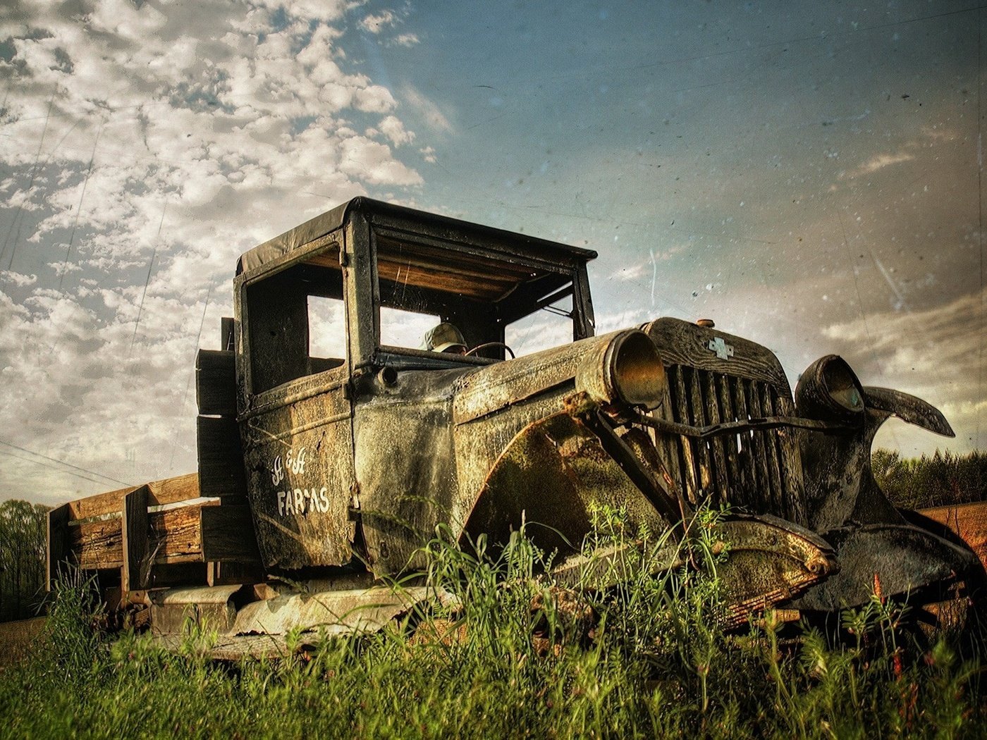 Обои небо, п, трава, поле, ретро, авто, шевроле, каркас, кузов, the sky, p, grass, field, retro, auto, chevrolet, frame, body разрешение 1920x1200 Загрузить