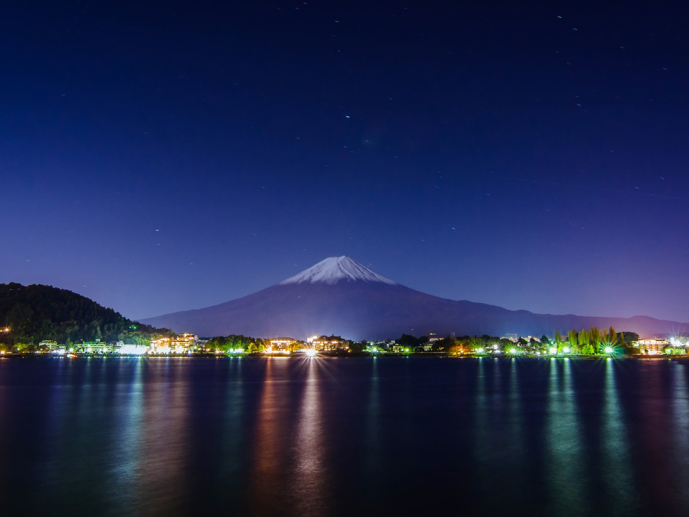 Обои ночь, огни, япония, токио, фудзияма, night, lights, japan, tokyo, fuji разрешение 2880x1800 Загрузить