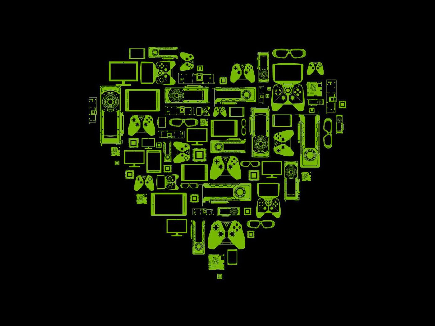 Обои фон, черный, сердце, hi-tech, приборы, зеленое, грин, устройства, background, black, heart, devices, green, the device разрешение 1920x1080 Загрузить