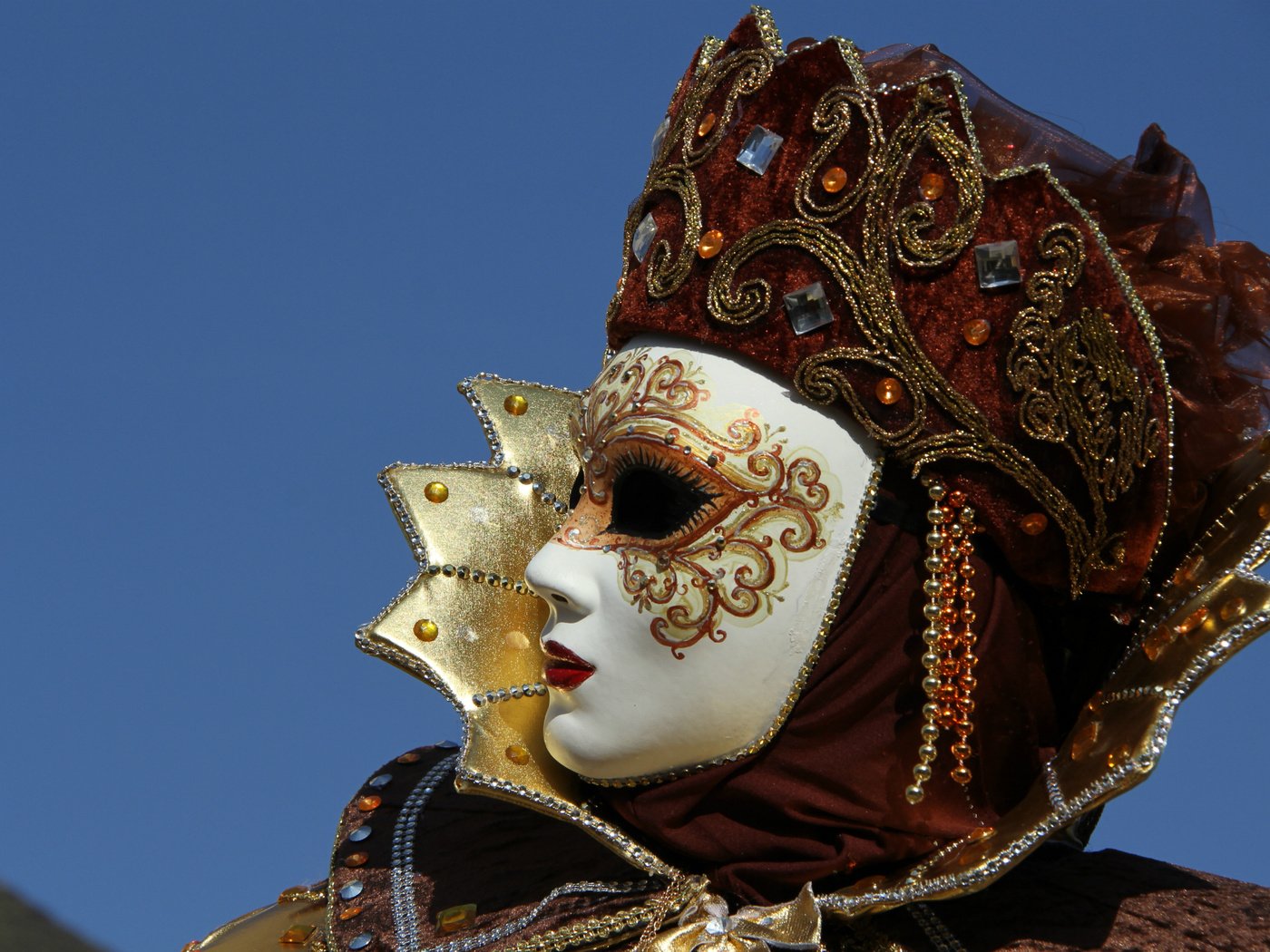 Обои маска, венеция, костюм, карнавал, mask, venice, costume, carnival разрешение 2400x1593 Загрузить