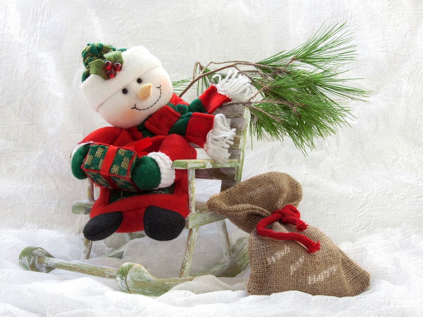 Обои снеговик, мешок, сосна, snowman, bag, pine разрешение 2048x1365 Загрузить