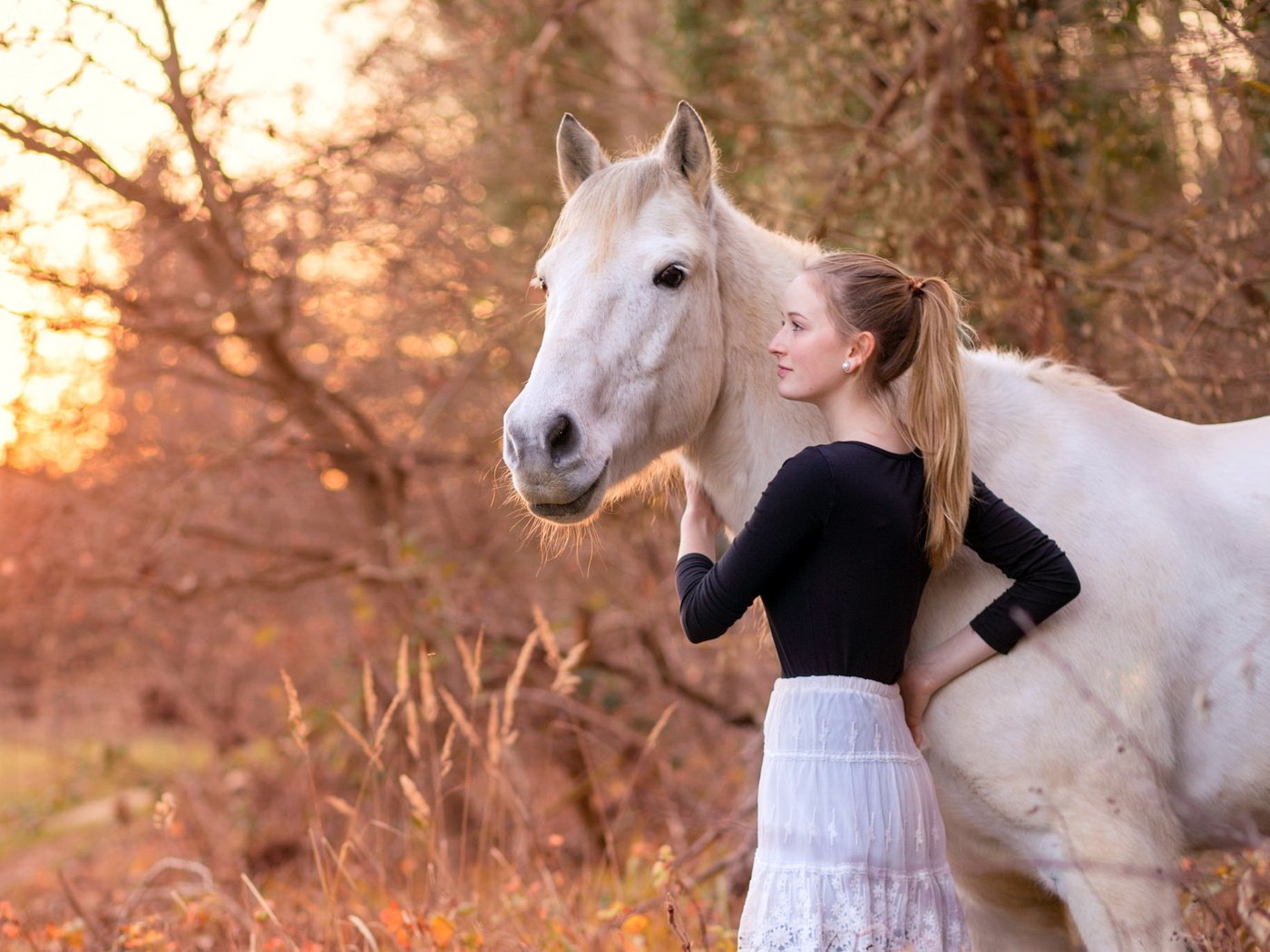 Обои природа, девушка, конь, nature, girl, horse разрешение 2048x1365 Загрузить