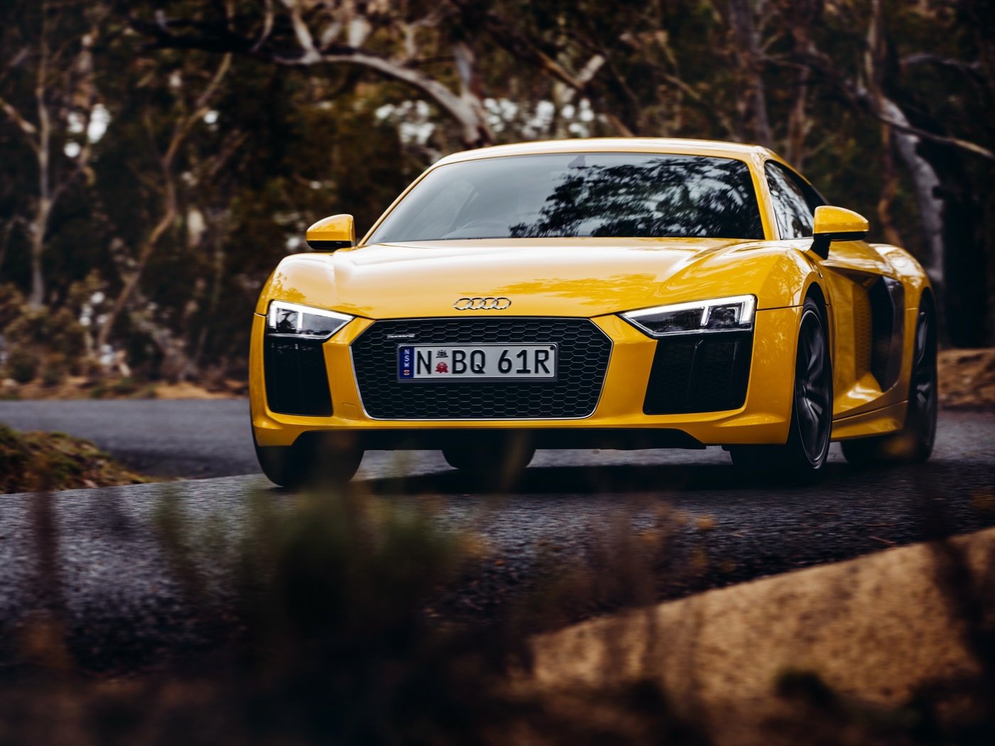 Обои желтый, ауди, v10, yellow, audi разрешение 4096x2731 Загрузить