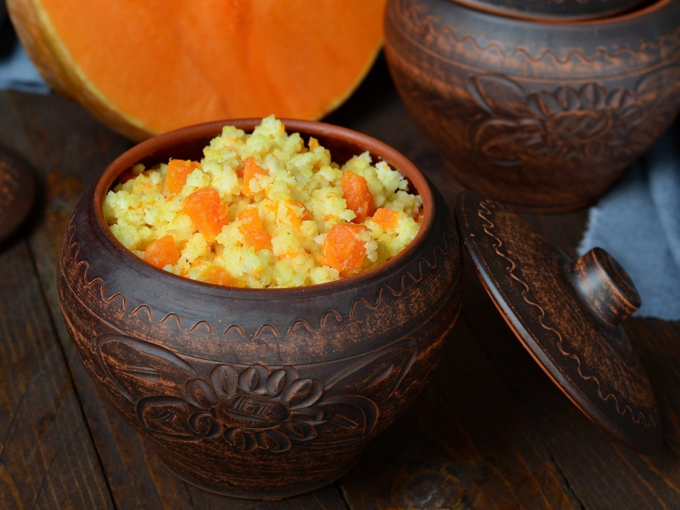 Обои тыква, горшок, каша, тыквенная каша, pumpkin, pot, porridge, pumpkin porridge разрешение 2400x1576 Загрузить