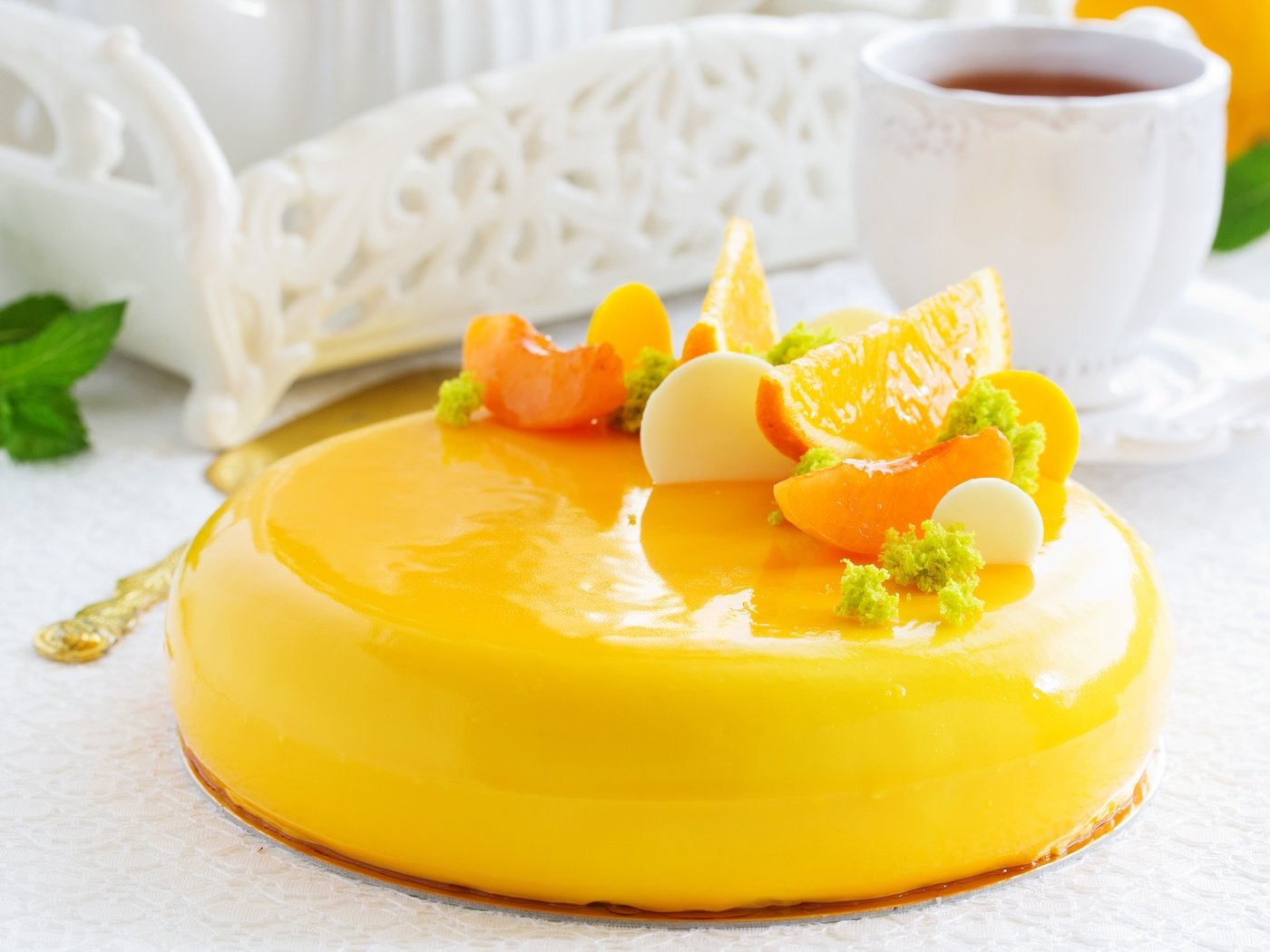 Обои апельсин, сладкое, украшение, торт, десерт, orange, sweet, decoration, cake, dessert разрешение 5184x3456 Загрузить