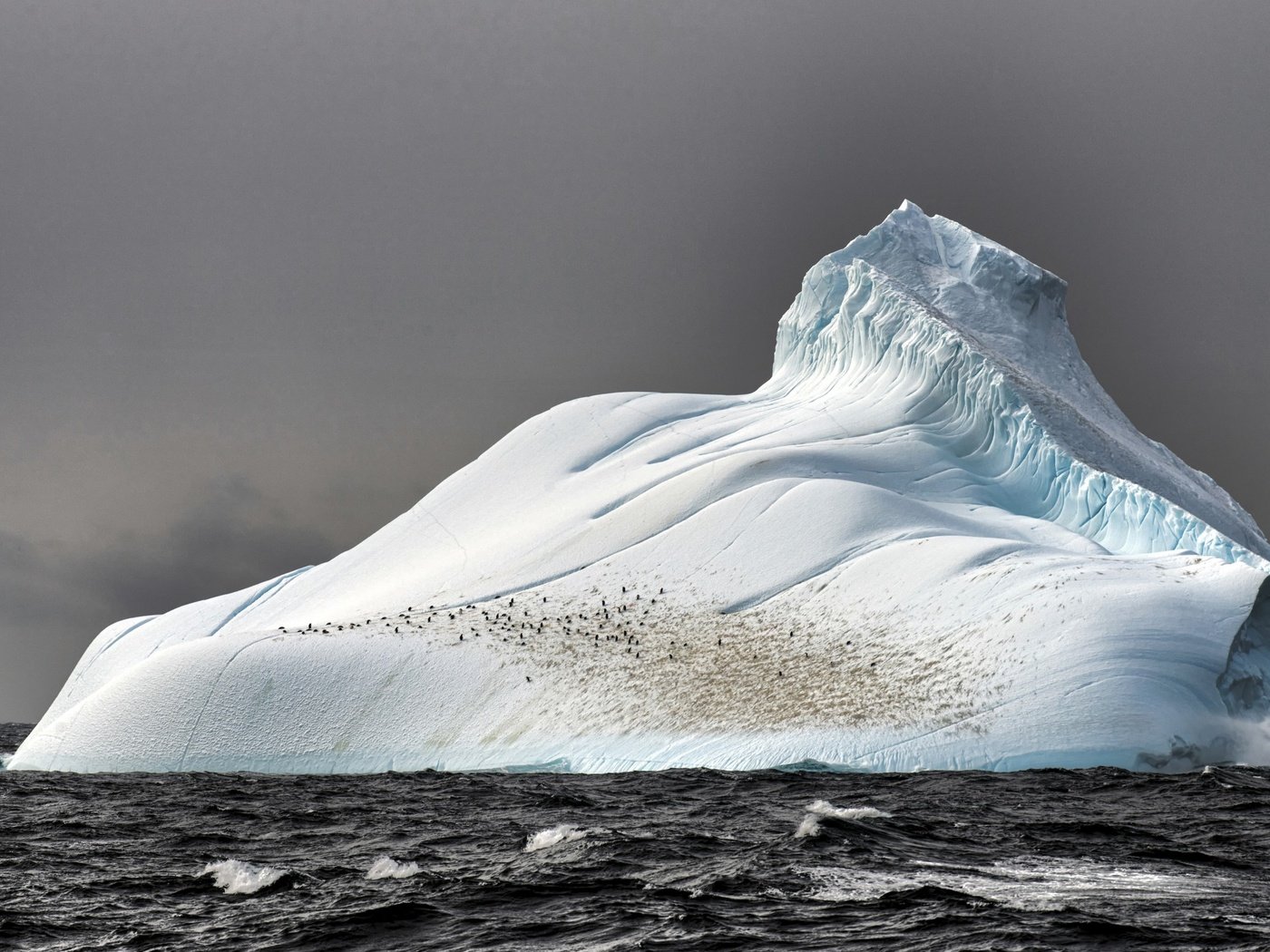 Обои море, лёд, айсберг, глыба, sea, ice, iceberg, lump разрешение 2560x1600 Загрузить