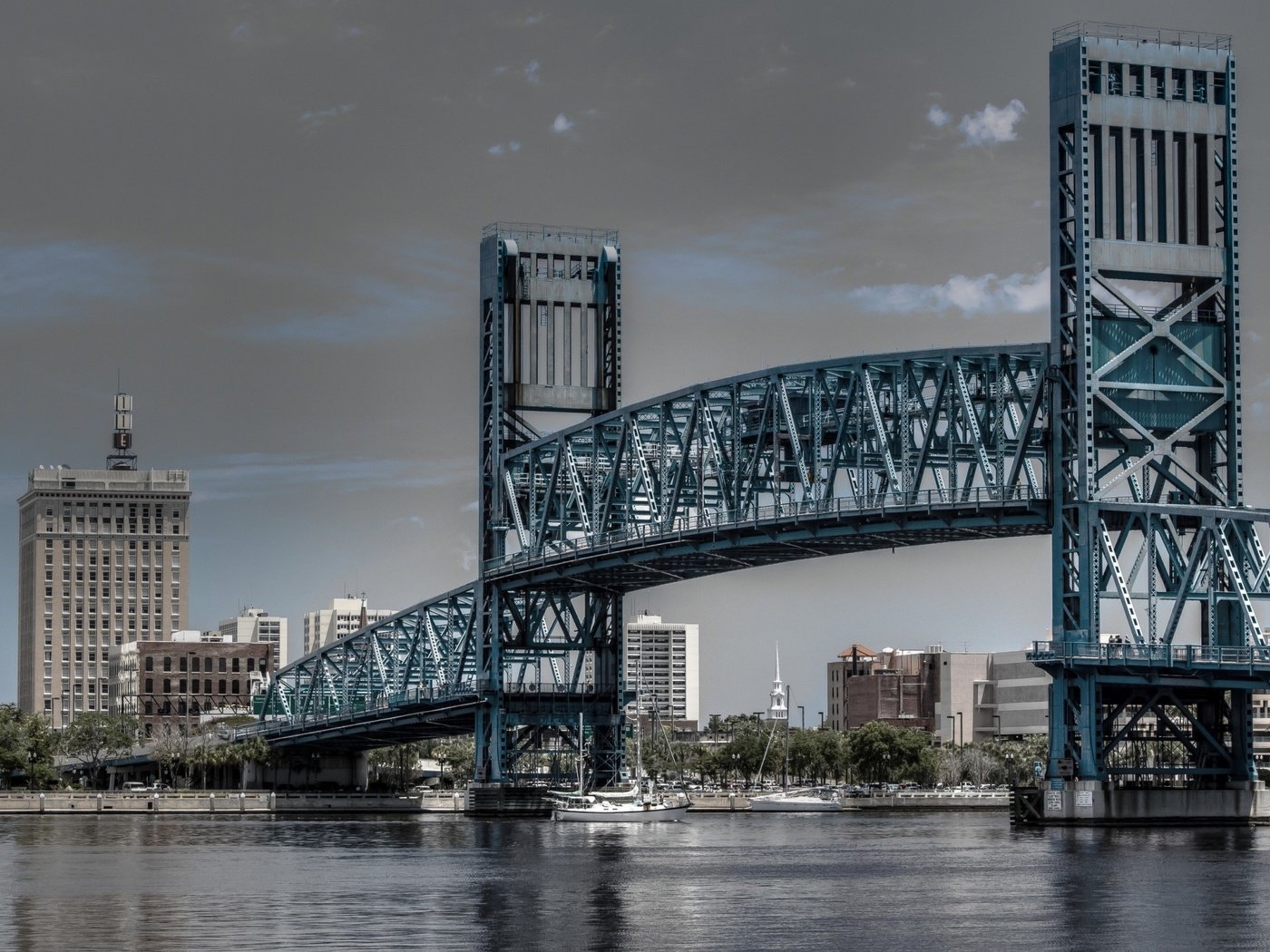 Обои река, мост, флорида, штат флорида, main street bridge, river, bridge, fl, florida разрешение 2560x1600 Загрузить