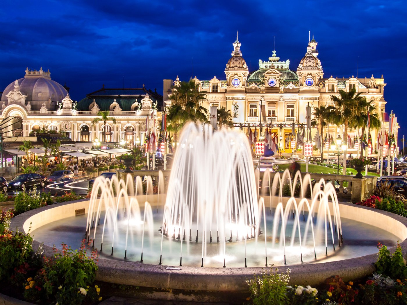 Обои фонтан, здание, опера, монако, монте-карло, fountain, the building, opera, monaco, monte carlo разрешение 3750x2500 Загрузить