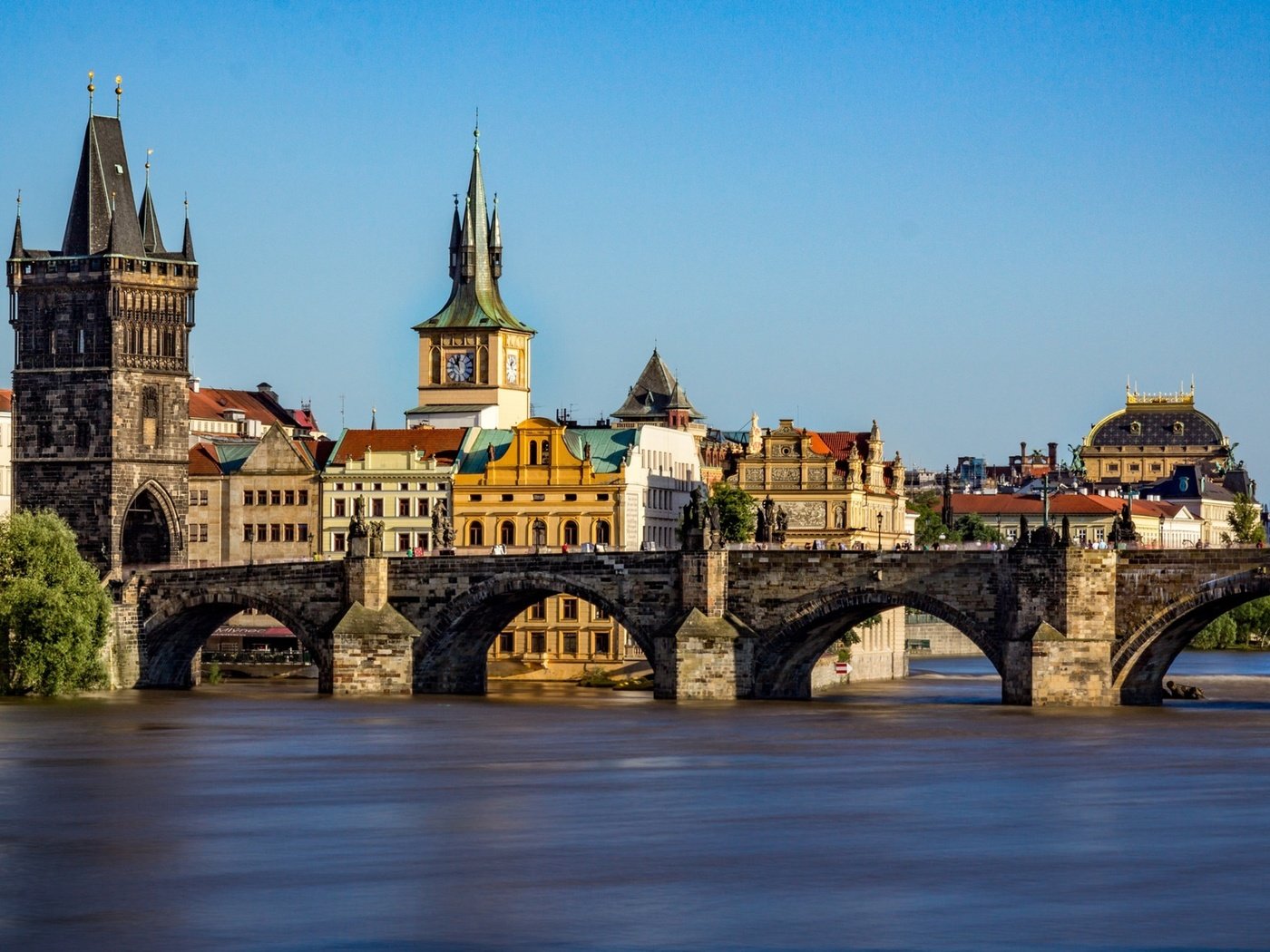 Обои река, мост, прага, карлов мост, чехия, влтава, river, bridge, prague, charles bridge, czech republic, vltava разрешение 3840x2160 Загрузить