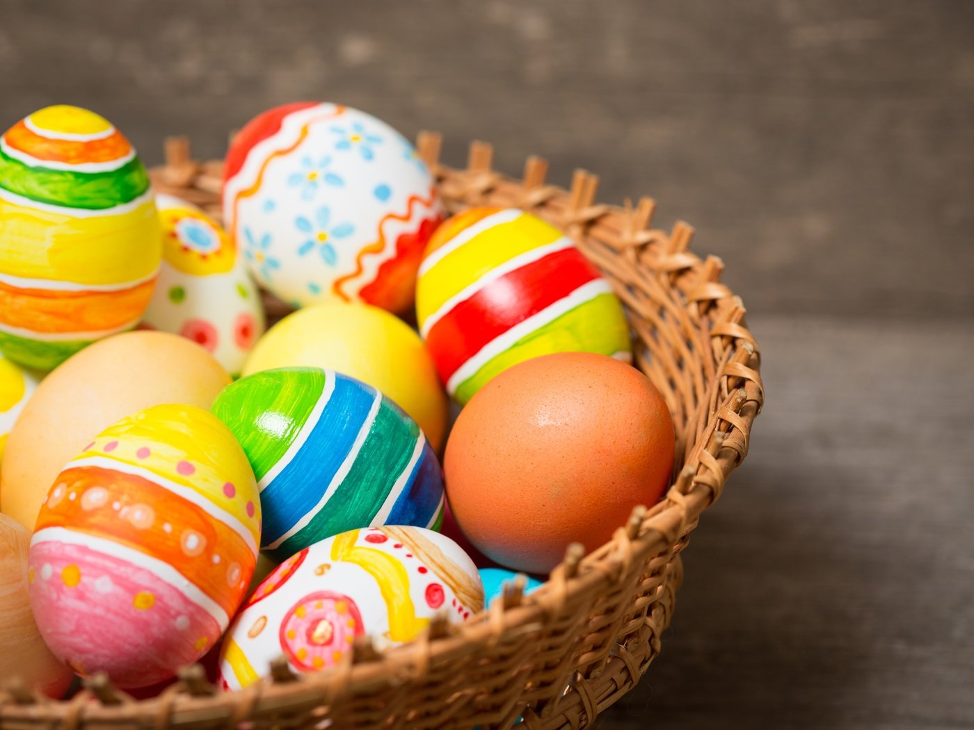 Обои корзина, пасха, яйца крашеные, basket, easter, the painted eggs разрешение 5472x3648 Загрузить