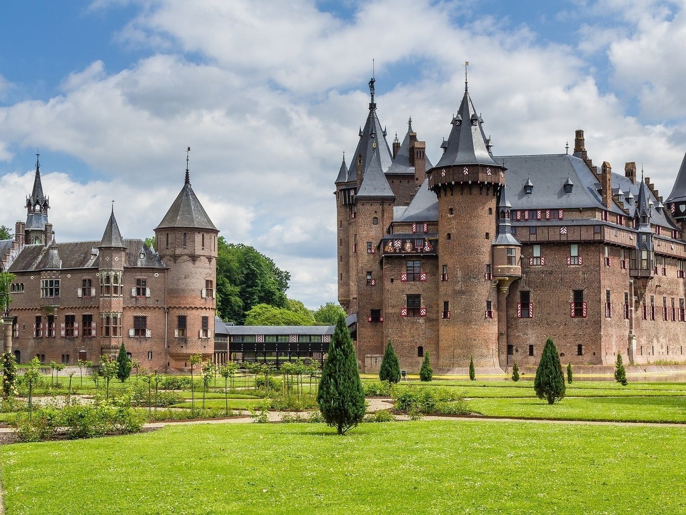 Обои парк, замок, нидерланды, замок де хаар, de haar castle, park, castle, netherlands, castle de haar разрешение 2048x1130 Загрузить