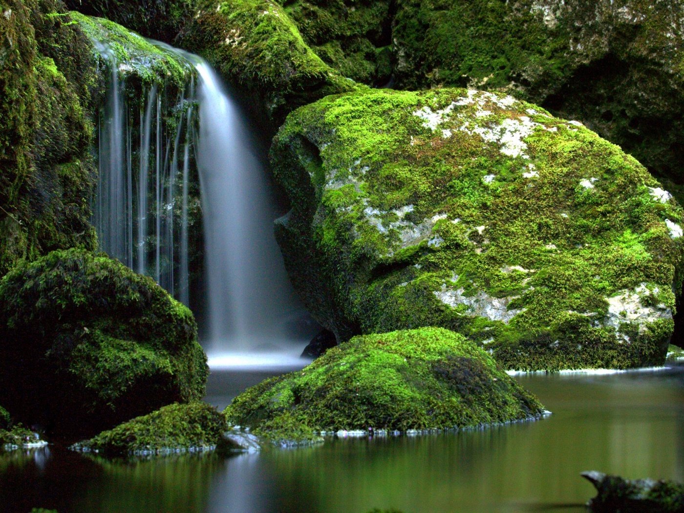 Обои река, природа, камни, водопад, мох, ирландия, river, nature, stones, waterfall, moss, ireland разрешение 1920x1200 Загрузить