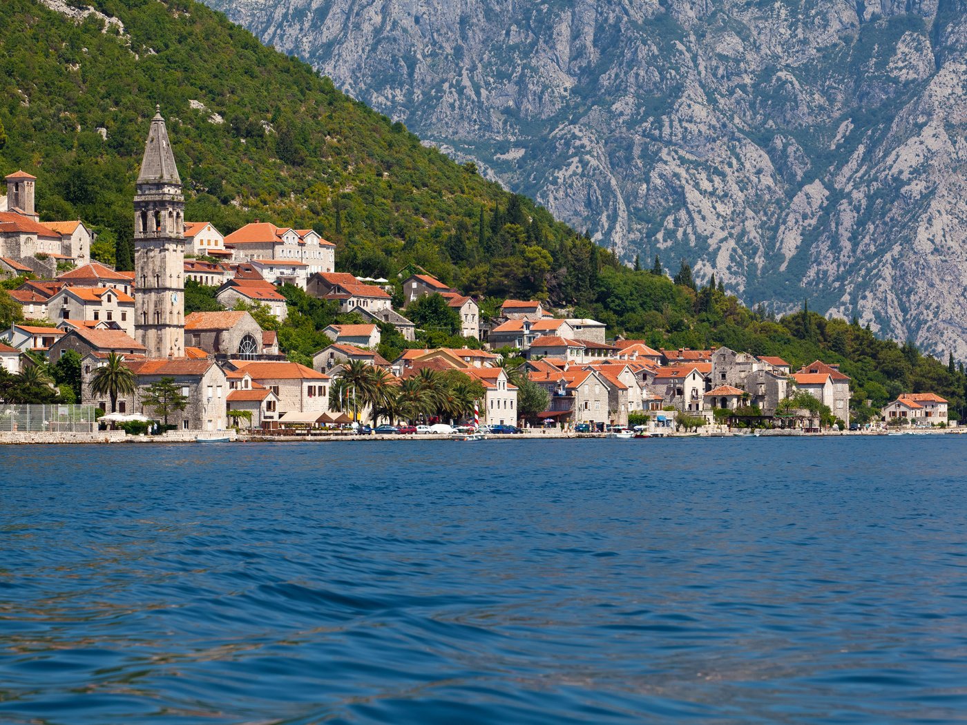 Обои горы, море, город, побережье, дома, черногория, пераст, mountains, sea, the city, coast, home, montenegro, perast разрешение 5616x3744 Загрузить