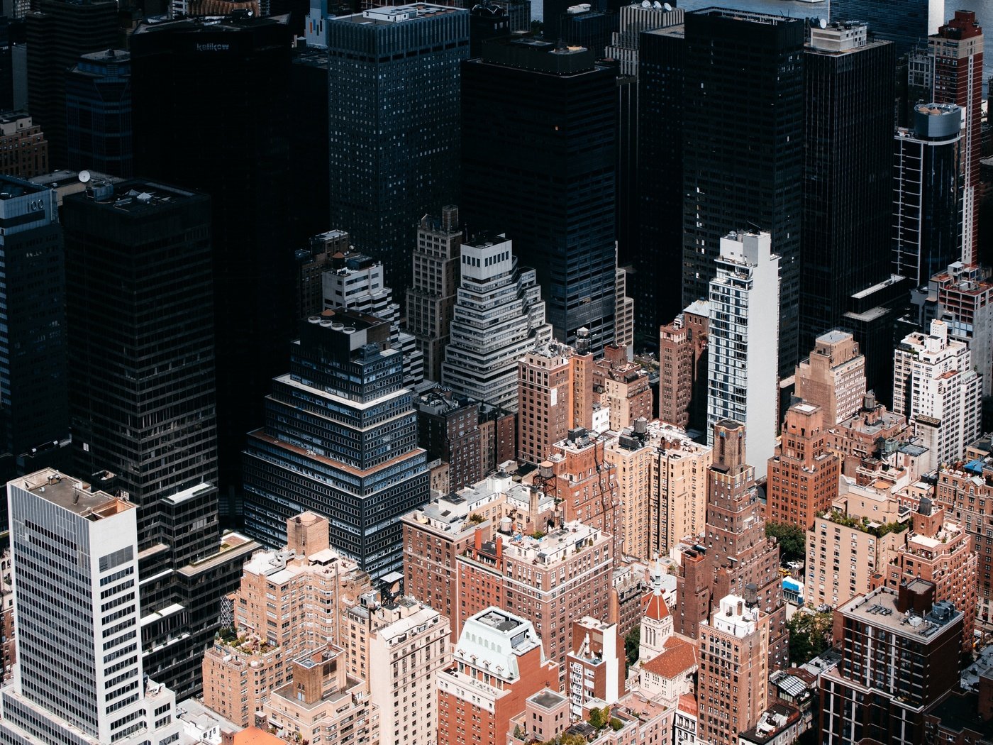 Обои вид сверху, небоскребы, сша, нью-йорк, здания, the view from the top, skyscrapers, usa, new york, building разрешение 5850x3503 Загрузить