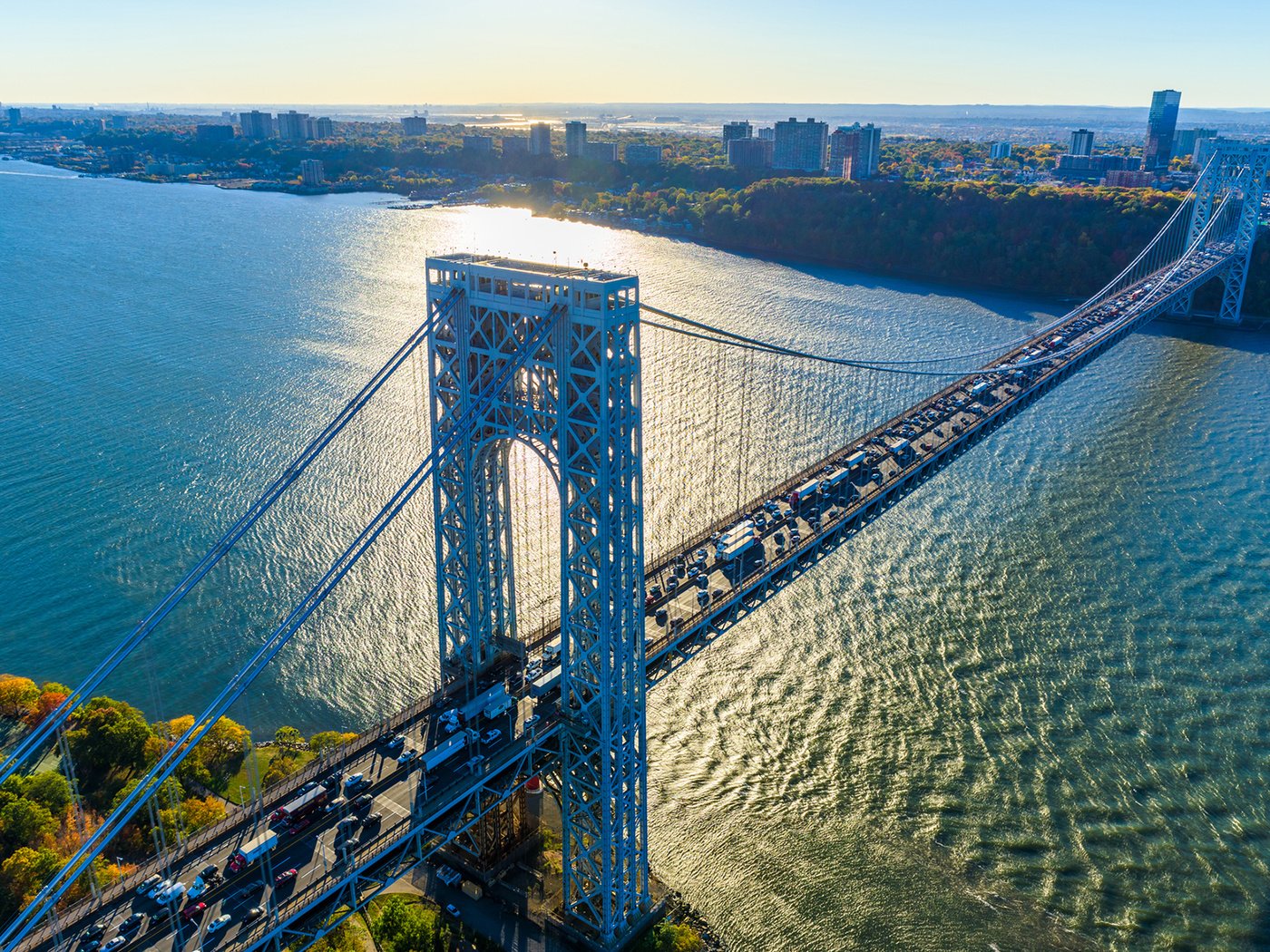 Обои мост, город, сша, нью-йорк, george washington bridge, dszc, bridge, the city, usa, new york разрешение 1920x1200 Загрузить