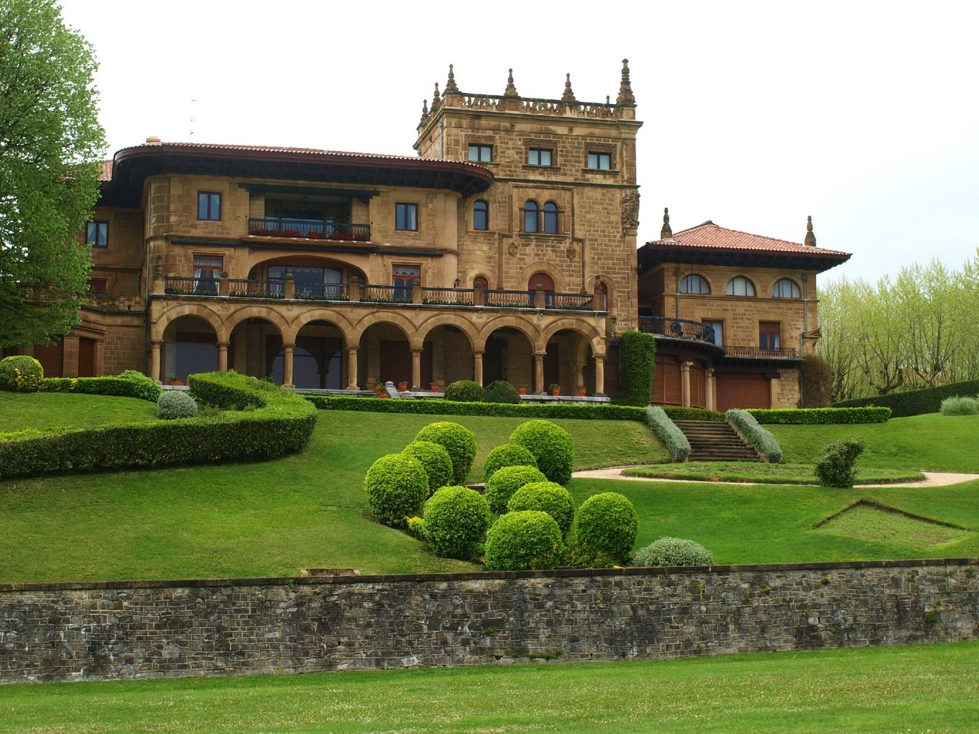 Обои парк, архитектура, дворец, испания, palacio lezama leguizamon, park, architecture, palace, spain разрешение 2876x1920 Загрузить